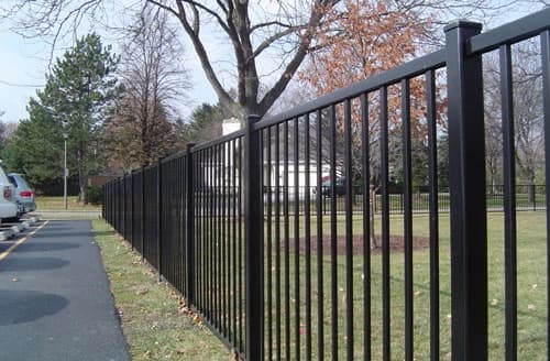Custom metal fence installation in London, Ontario by London Fence Installer