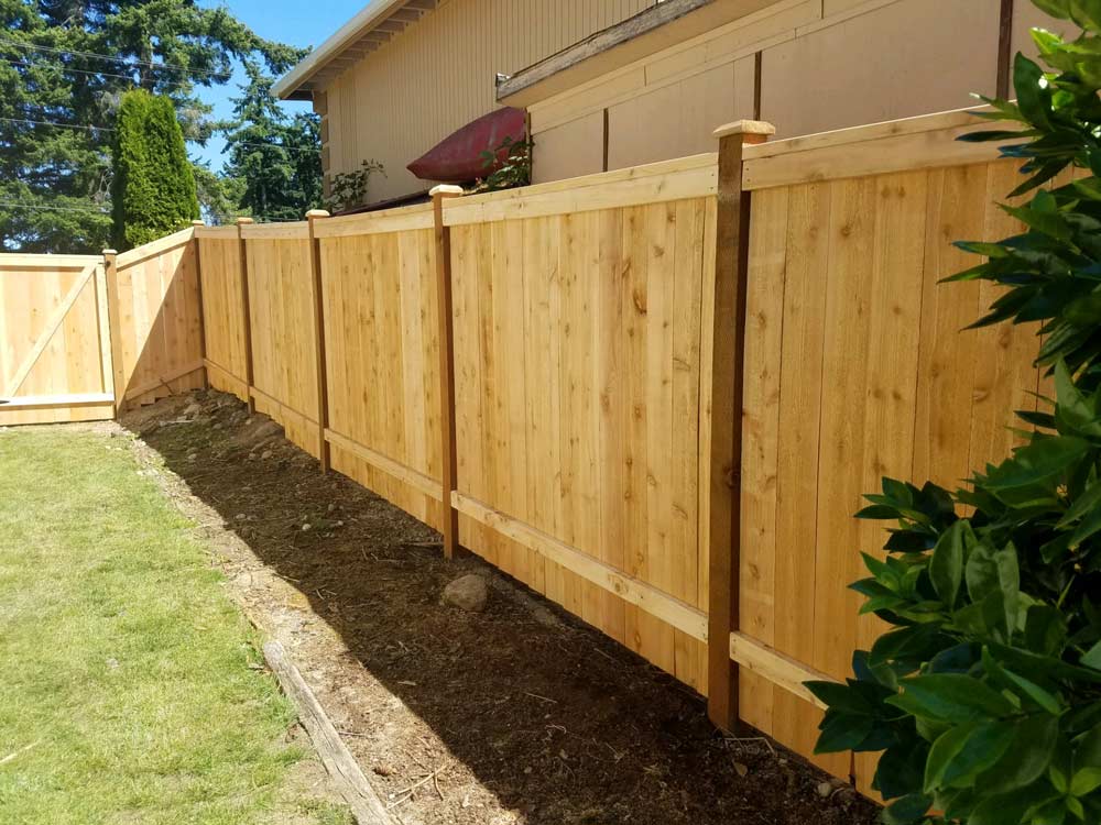 Cedar wood privacy fence installed by London Fence Installer in London, Ontario
